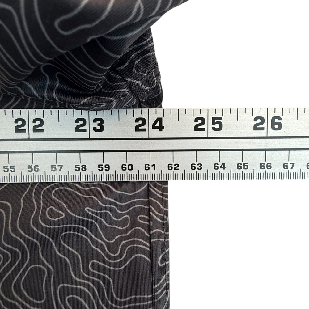 Chase 54 Fiddlers Creek Golf Polo Shirt Gray Topographic Print Size Large - Picture 7 of 8